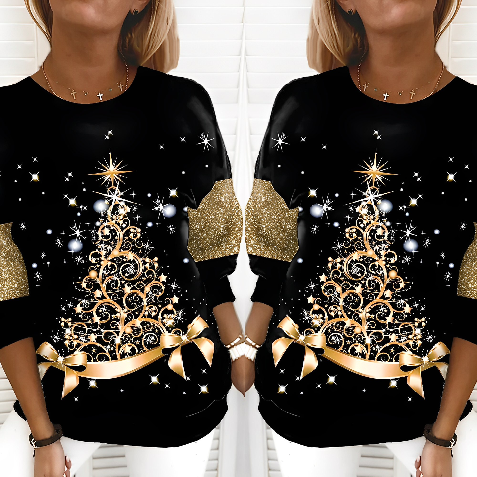 Sophia – Festlicher Weihnachts-Pullover für Damen