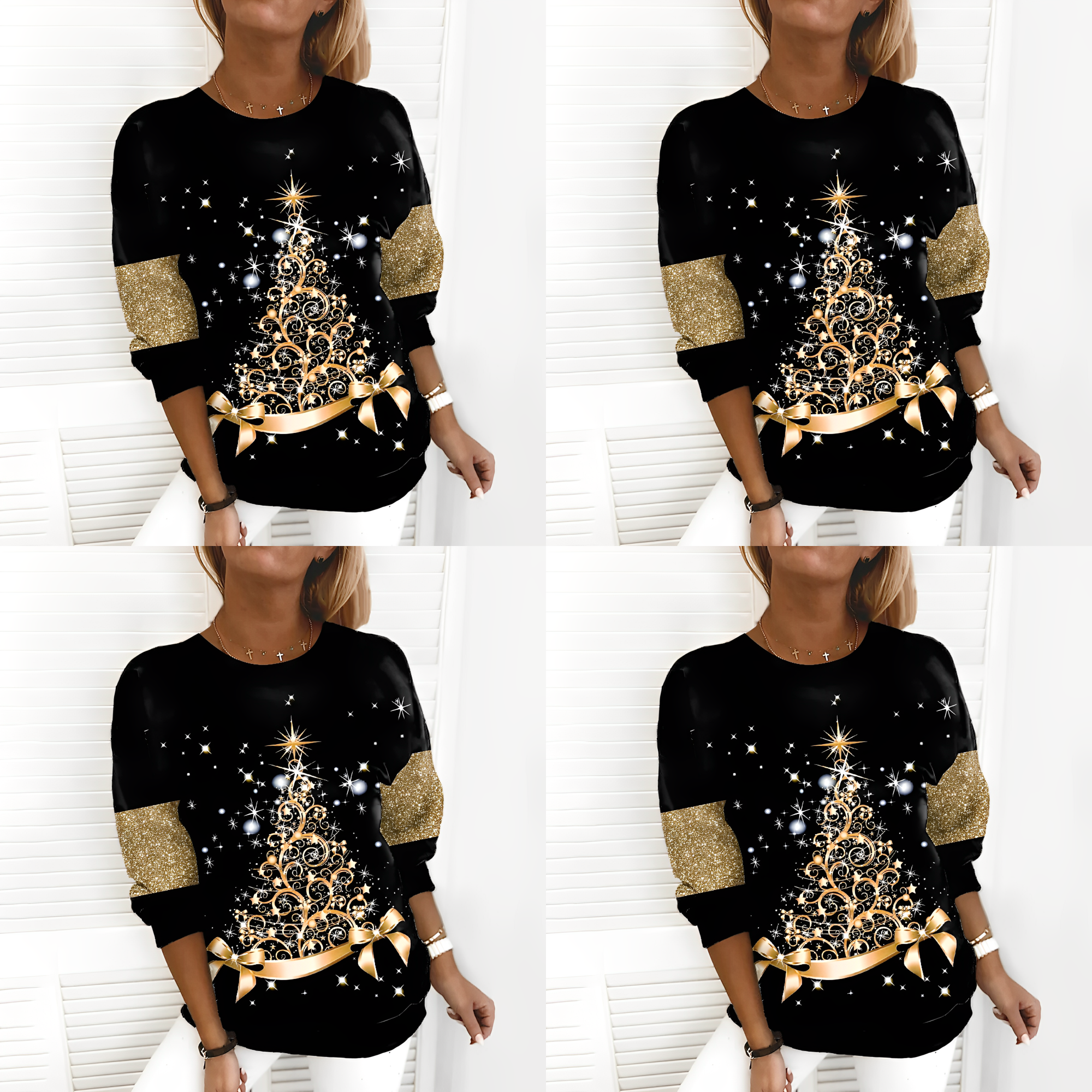 Sophia – Festlicher Weihnachts-Pullover für Damen