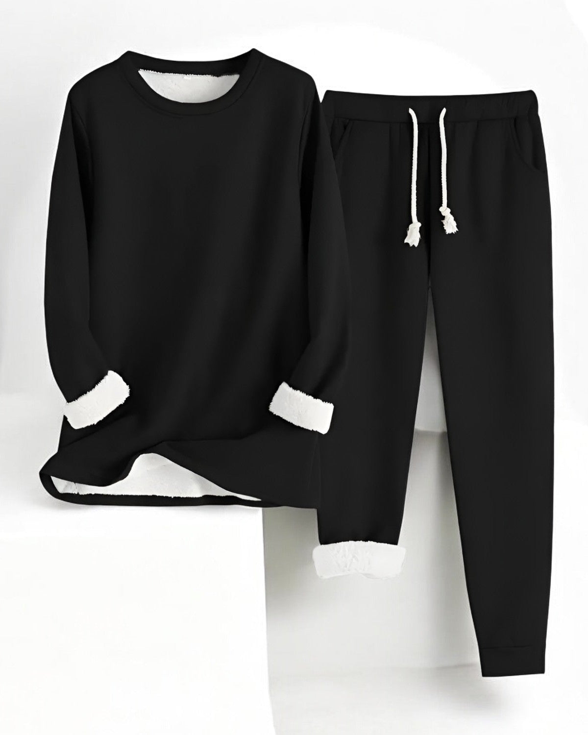 Amelia – Fleece-Gefütterter Cozy Lounge Set für ultimativen Komfort