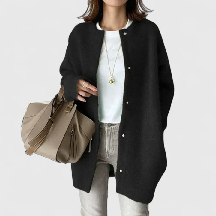 Damen Strickjacke - Bequeme Passform mit eleganten Knöpfen - J&B - 2 - Annoboutique