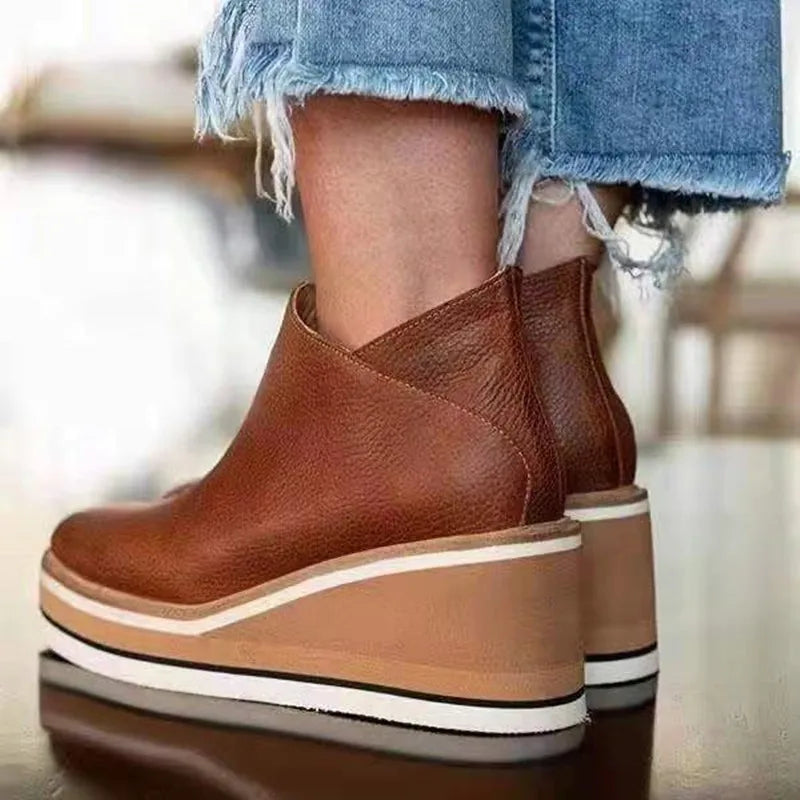Julia – Orthopädische Damen-Plateau-Sneaker mit Komfortkeil