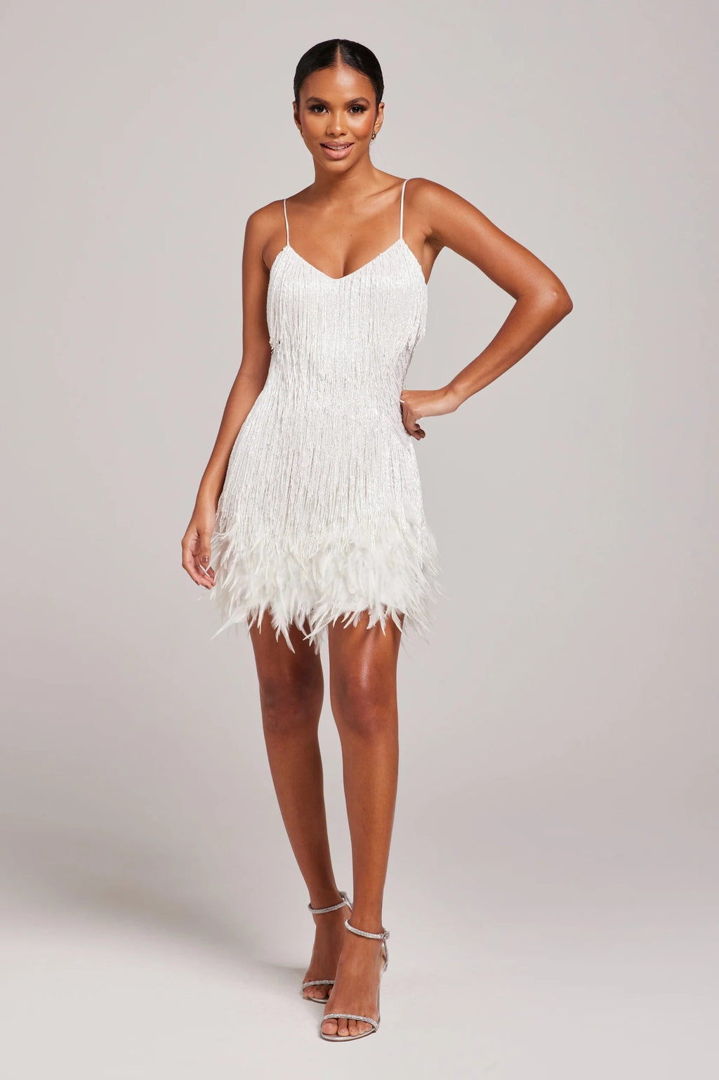 Sienna – Elegantes Damen Fransen Cocktailkleid