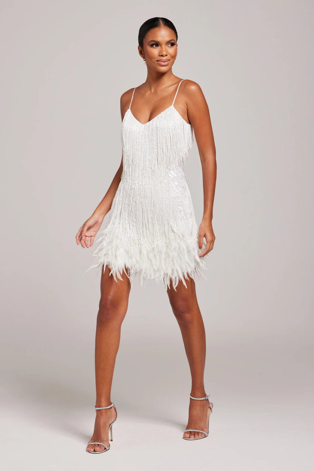 Sienna – Elegantes Damen Fransen Cocktailkleid