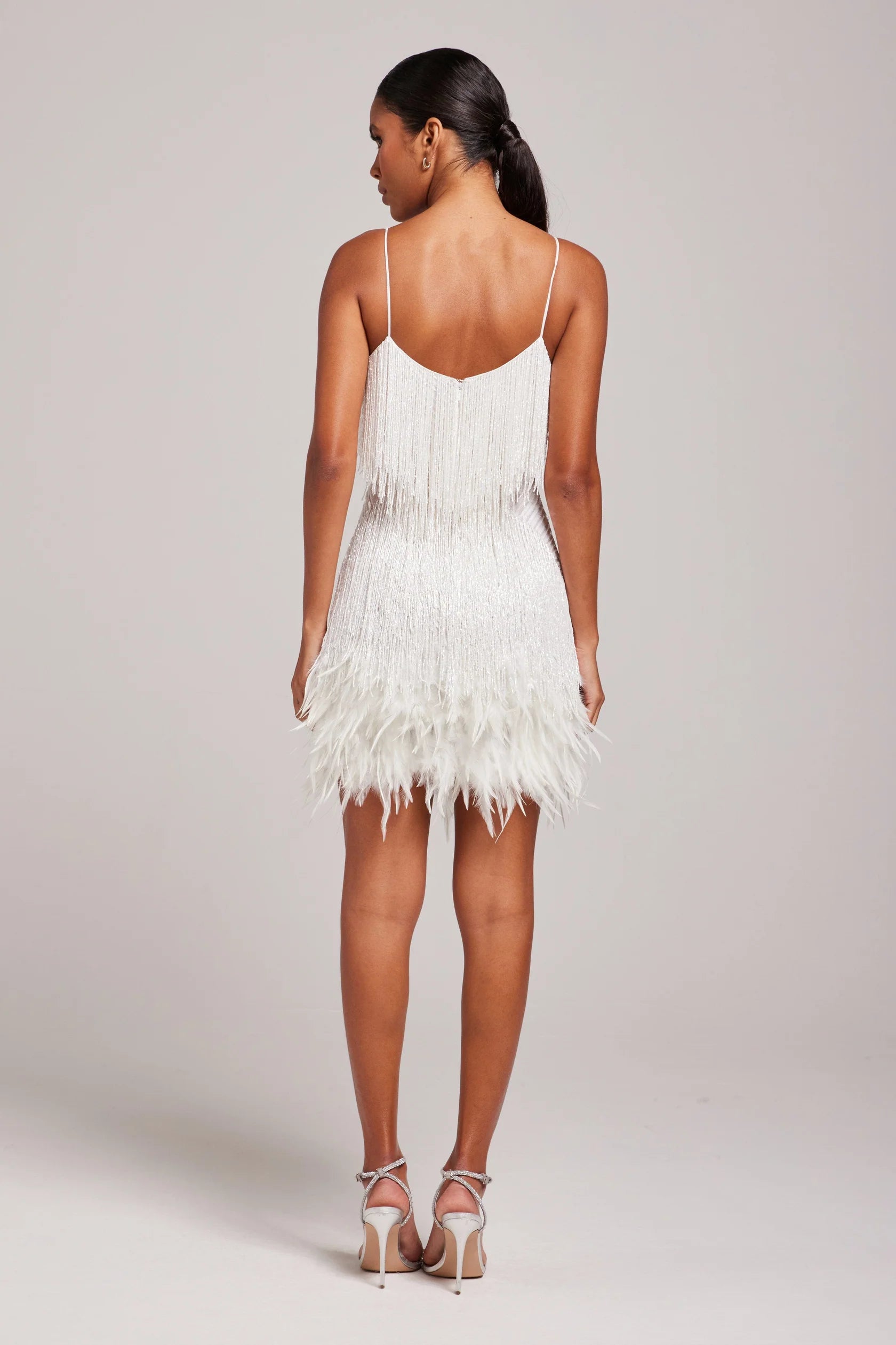 Sienna – Elegantes Damen Fransen Cocktailkleid