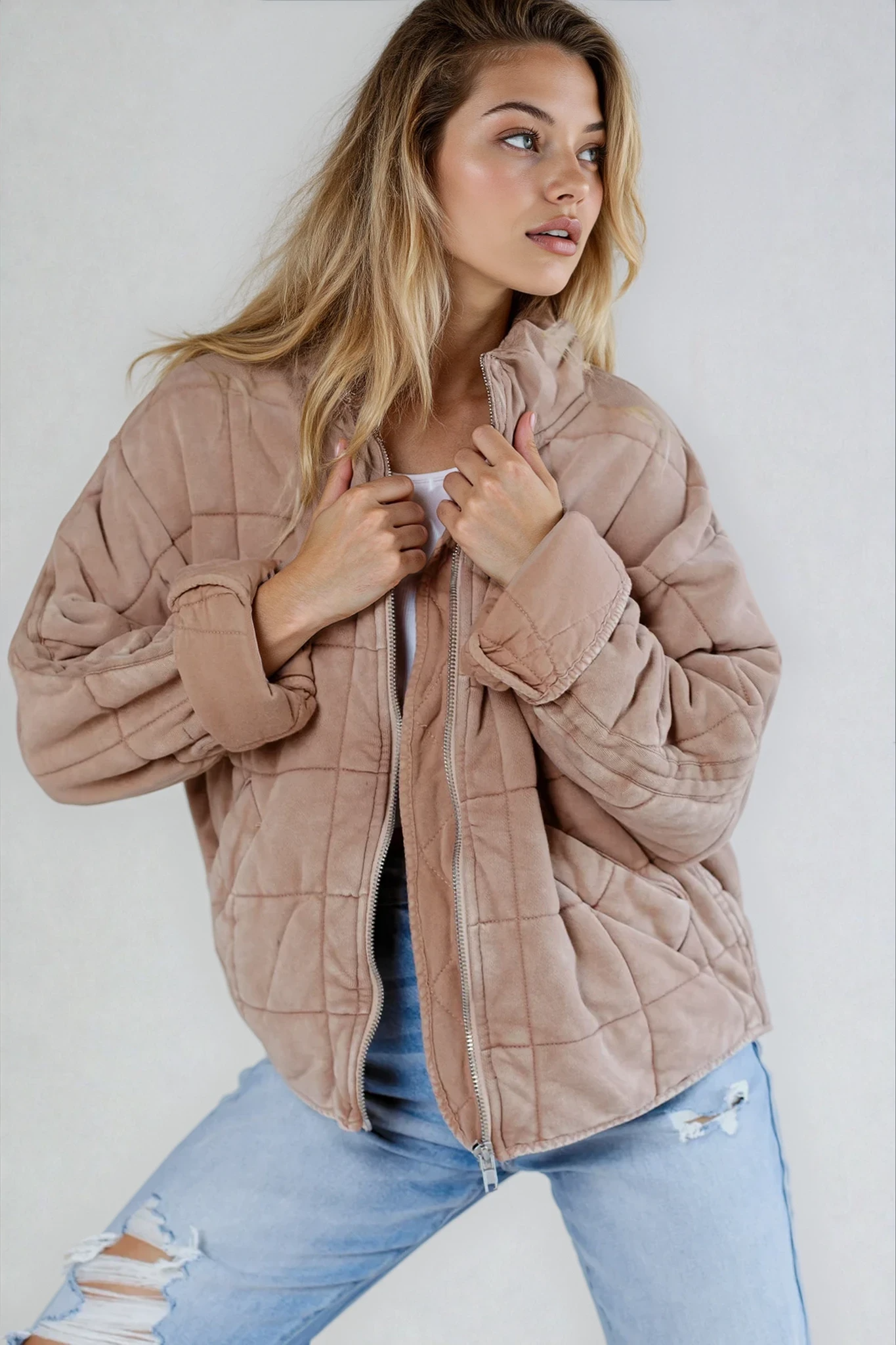 Kaja – Gestepptes Übergangsjacke Damen