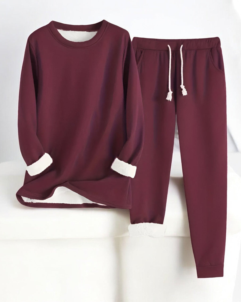 Amelia – Fleece-Gefütterter Cozy Lounge Set für ultimativen Komfort