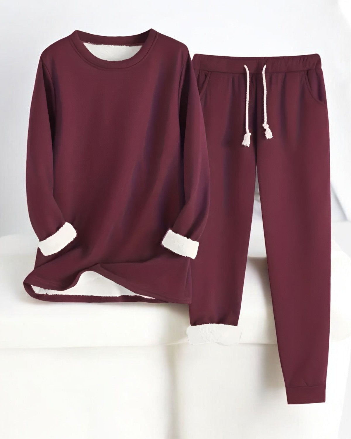 Amelia – Fleece-Gefütterter Cozy Lounge Set für ultimativen Komfort