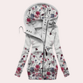 Alina - Damen Kapuzenjacke mit Stickerei und Reißverschluss