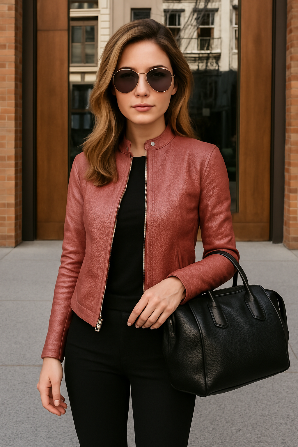 Damenjacke mit modernem Schnitt und Stehkragen - 3 - Annoboutique