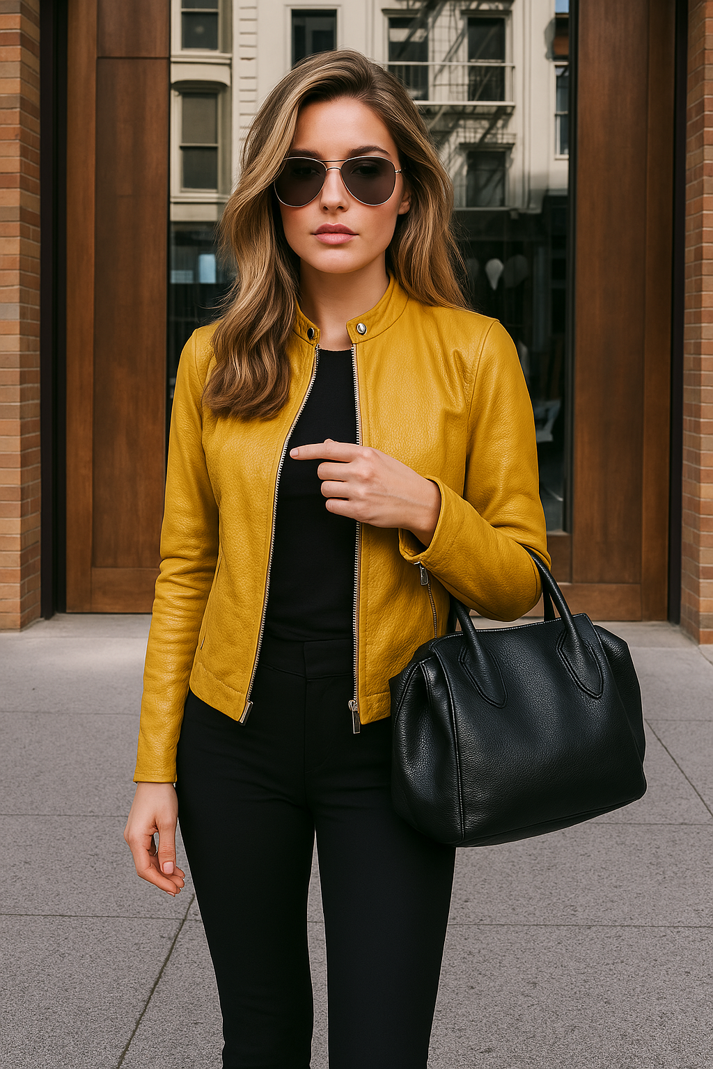 Damenjacke mit modernem Schnitt und Stehkragen - 11 - Annoboutique