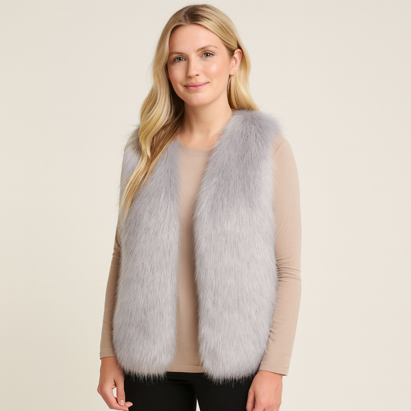 Noa – Damen Kunstfellweste Mit Weichem Finish