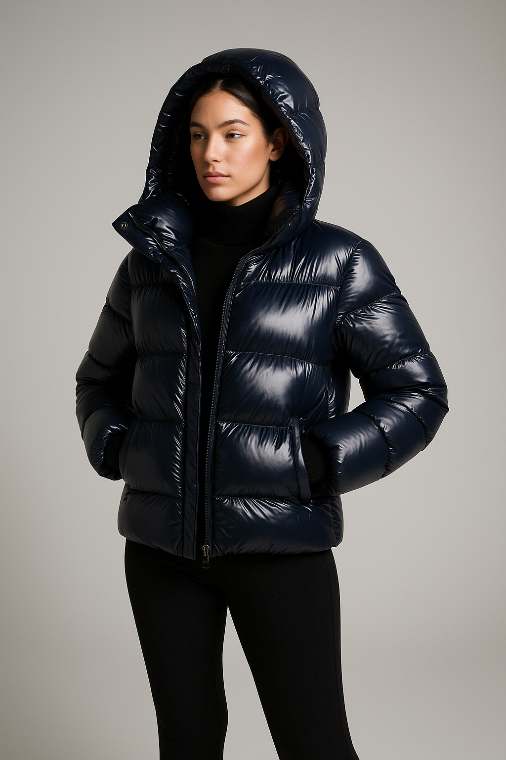 Lucia – Damen Steppjacke Mit Kapuze Und Modernem Schnitt