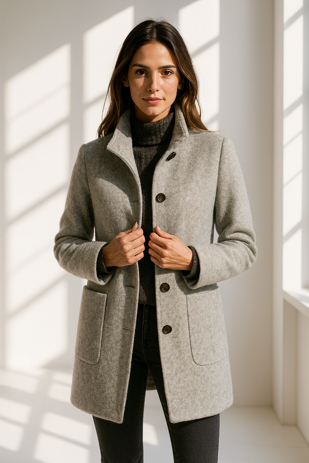 Lana – Moderner Wollmantel für Damen