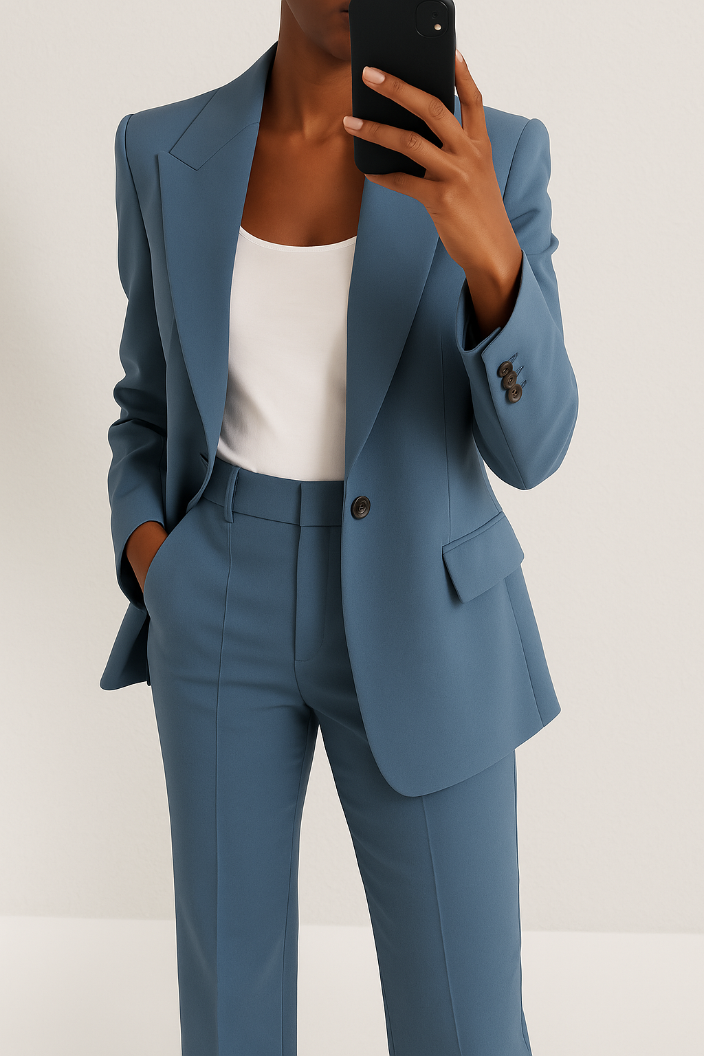 Laura – Moderner klassischer Damen Blazer mit passender Stoffhose