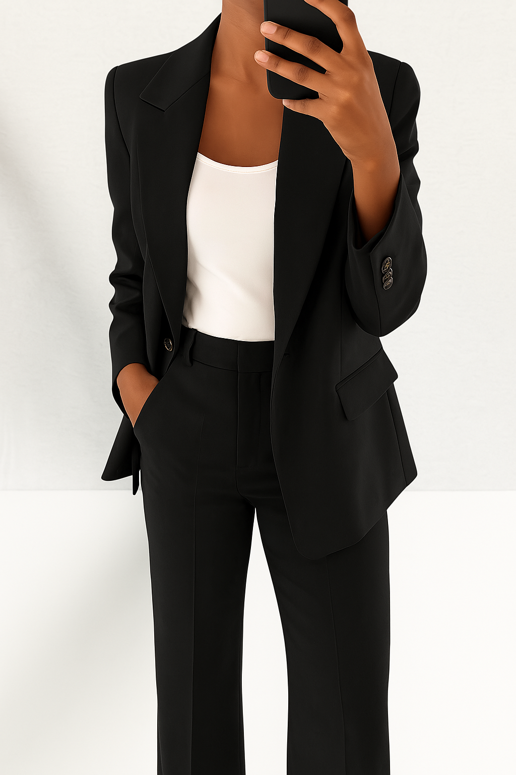 Laura – Moderner klassischer Damen Blazer mit passender Stoffhose