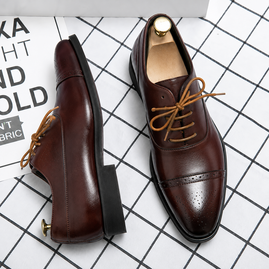 Maximilian – Klassische Brogues Lederschuhe für Herren