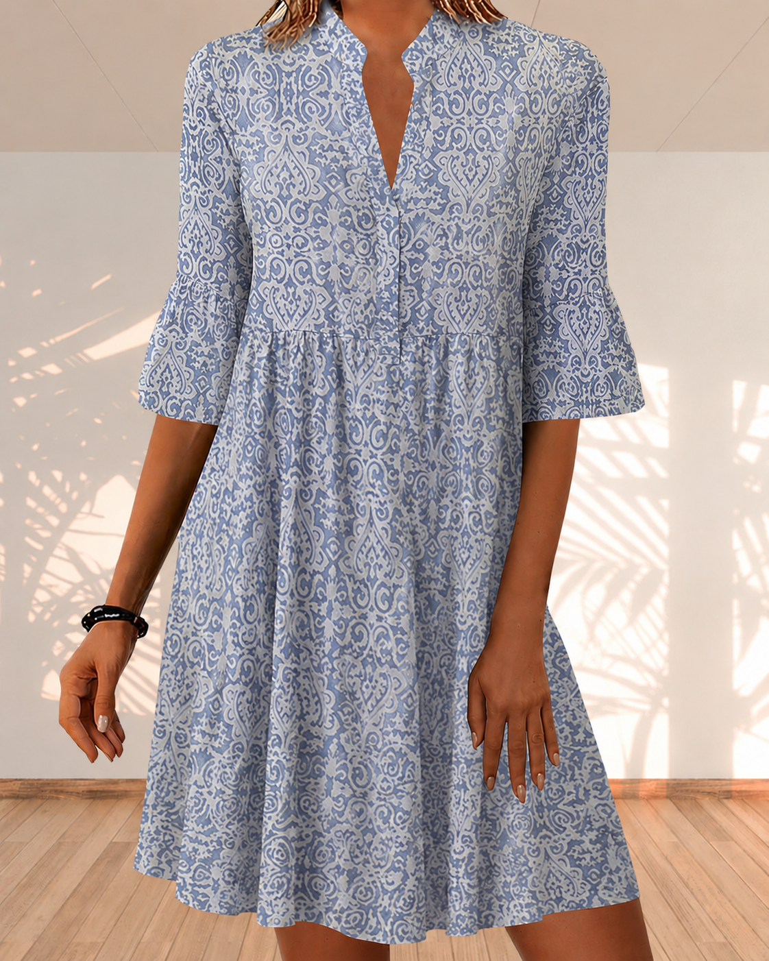 Luftiges Musterkleid für den Sommer – Bild 1