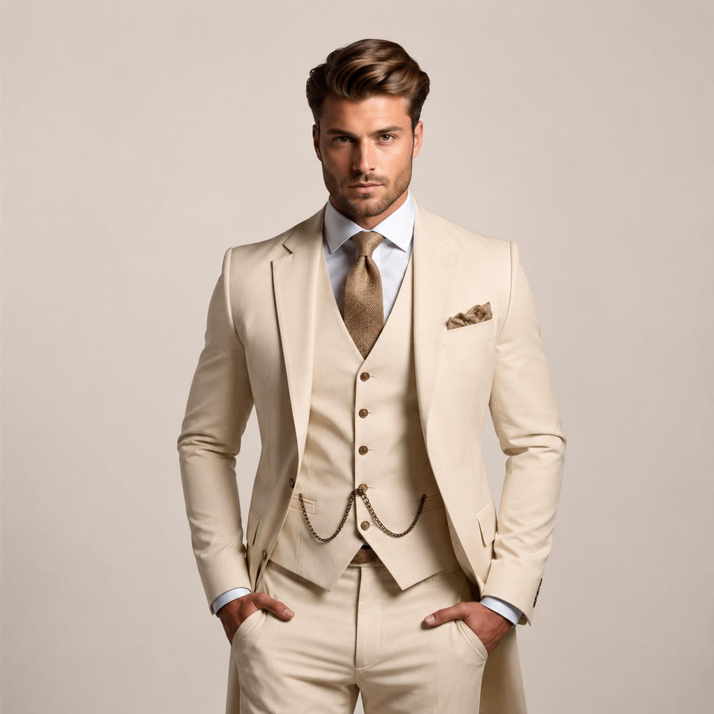 Ralph – Eleganter Herren Dreiteiler Anzug mit klassischem Revers