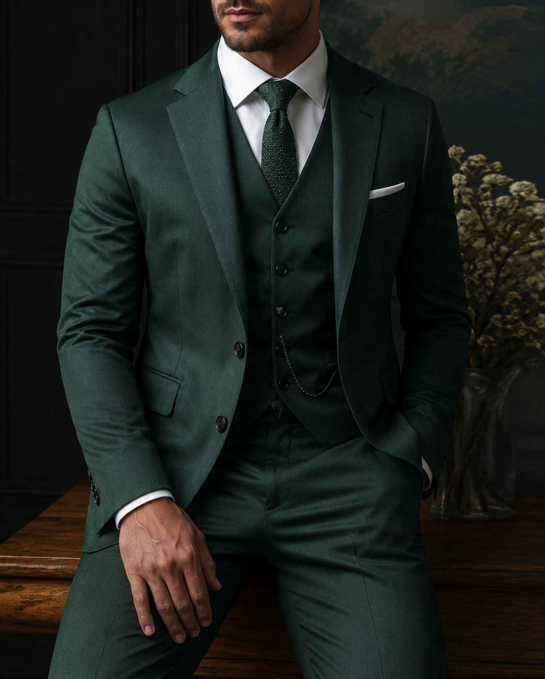Felix – Herren Dreiteiliger Anzug mit Weste