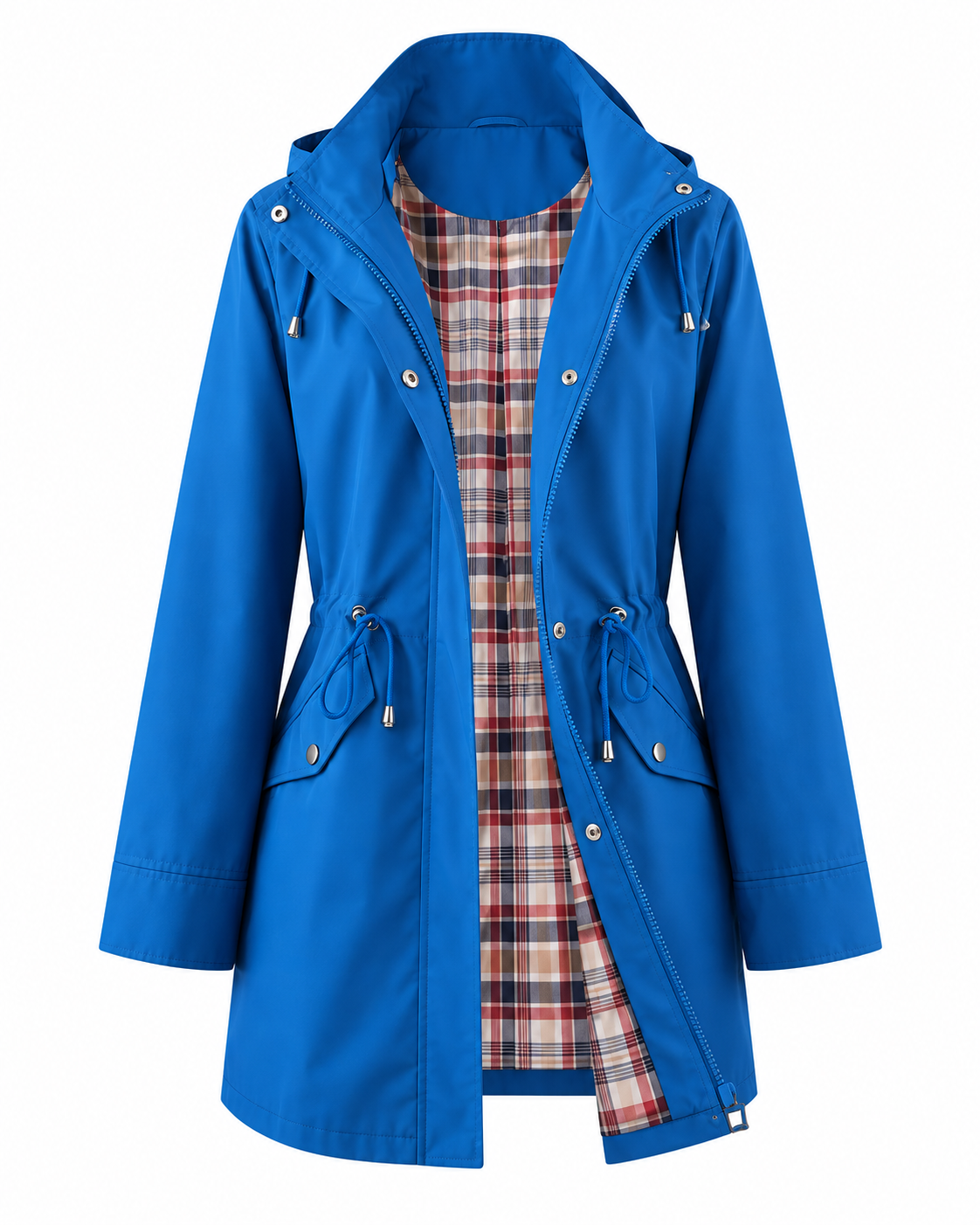 Trenchcoat Damen mit Kapuze und taillierbarem Schnitt | A&B - 15 - Annoboutique