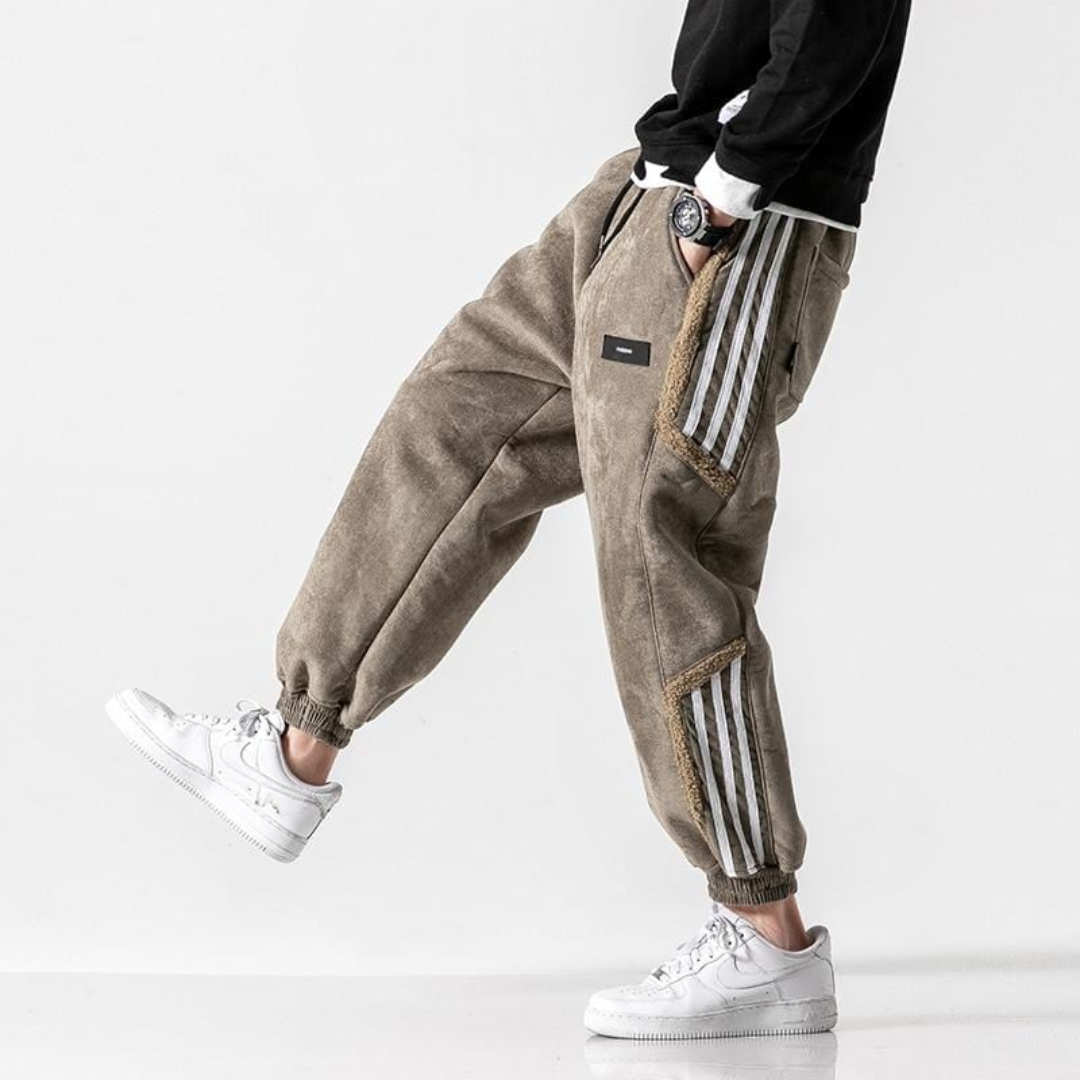Noah - Herren Joggerhose mit Streifendetail und elastischem Bund