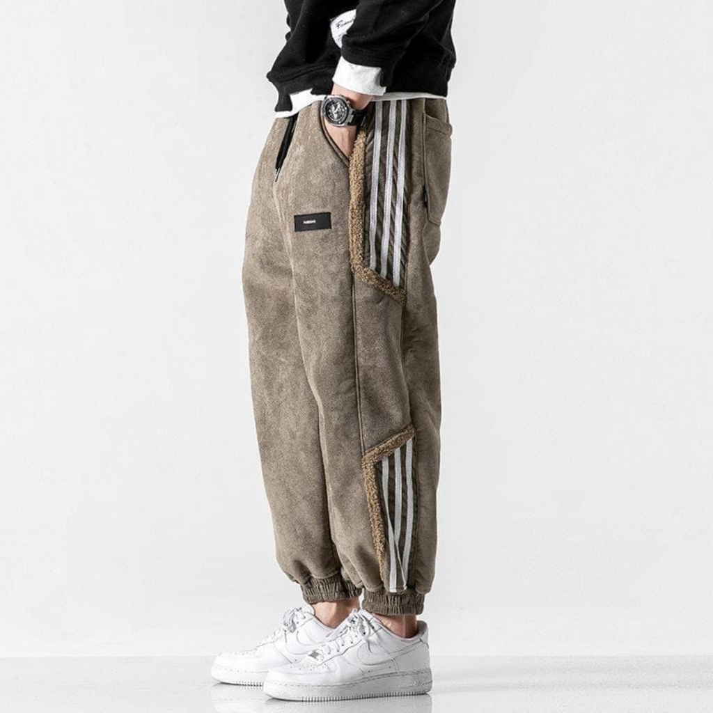 Noah - Herren Joggerhose mit Streifendetail und elastischem Bund