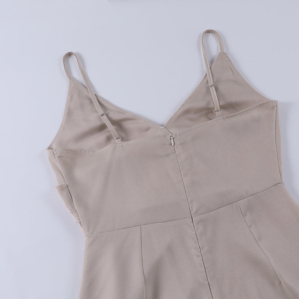Aria – Fließendes Elegantes Damen Maxikleid mit Beinschlitz