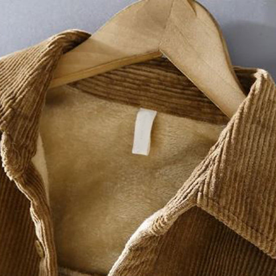 Modische Herren Cordjacke mit Knopfverschluss und praktischen Taschen - J&B - 6 - Annoboutique