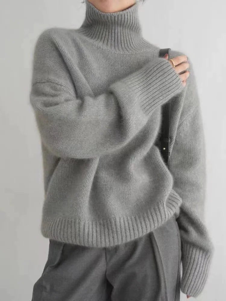 Lea – Weicher Rollkragenpullover Damen