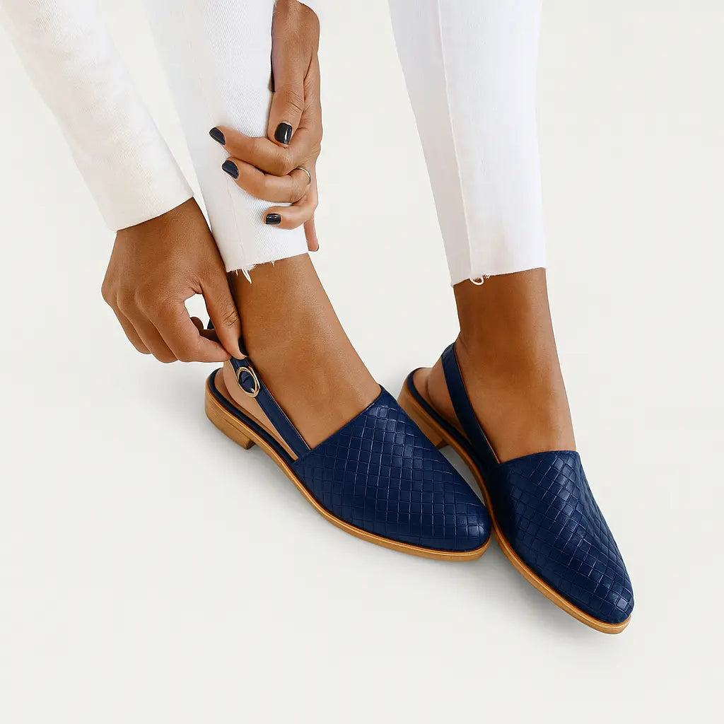 Anna – Geflochtene Slingback Loafer