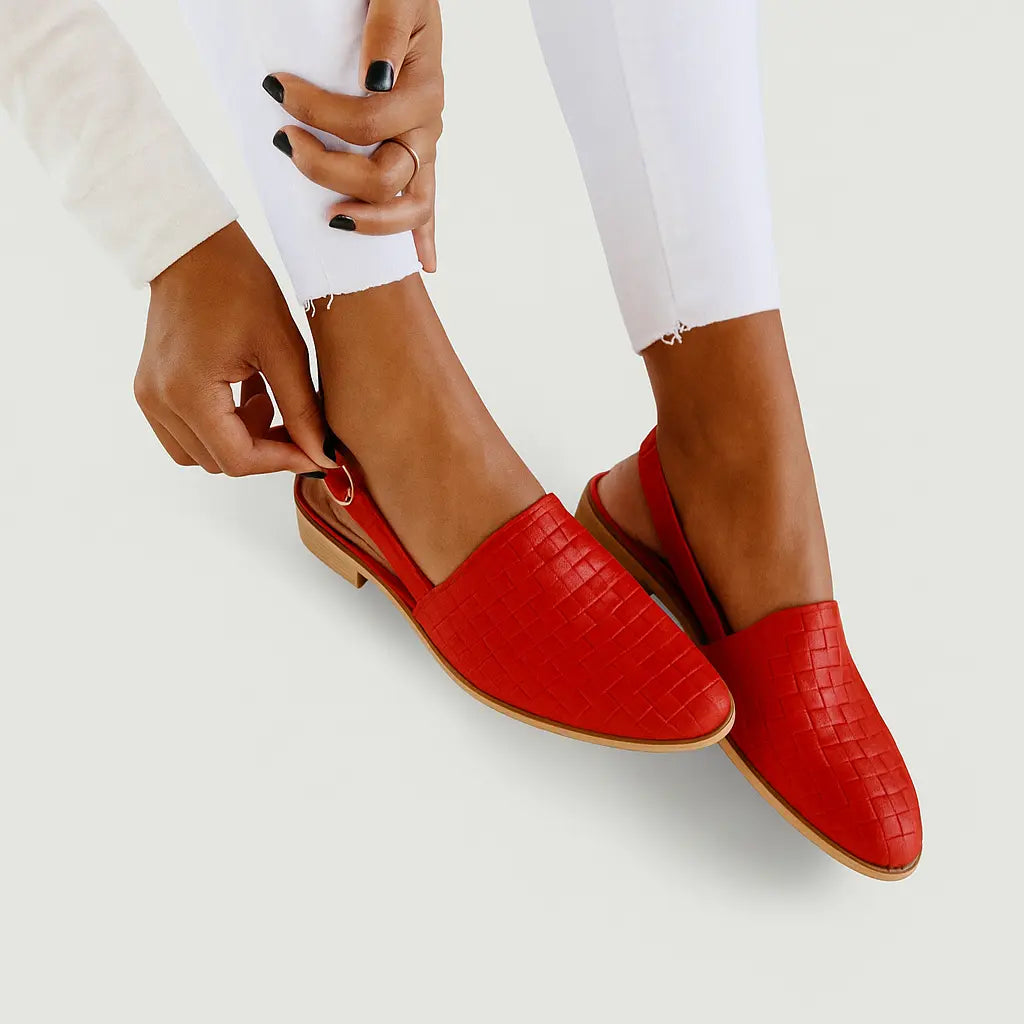 Anna – Geflochtene Slingback Loafer