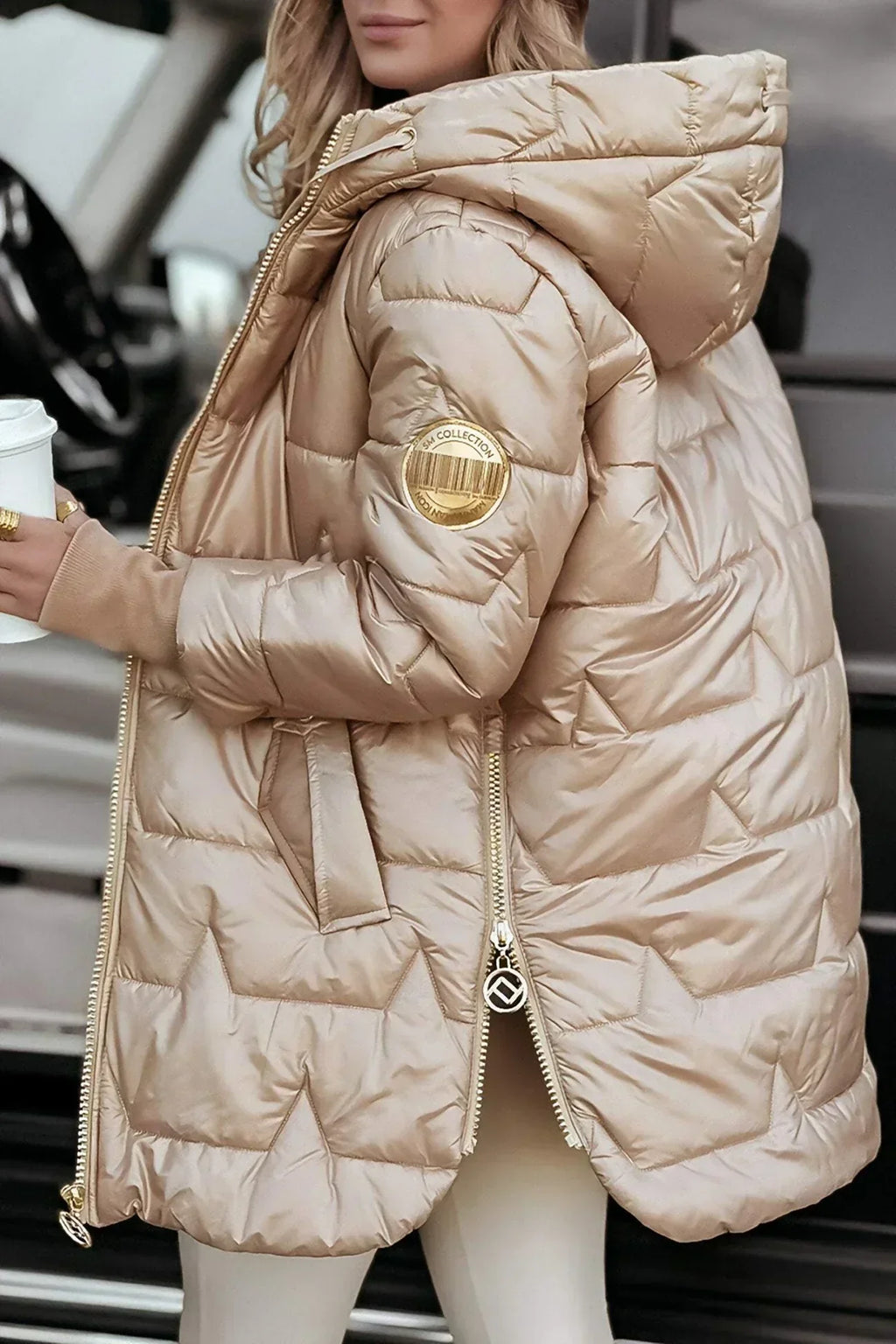 Amelia – Elegante Steppjacke mit Kapuze für Damen