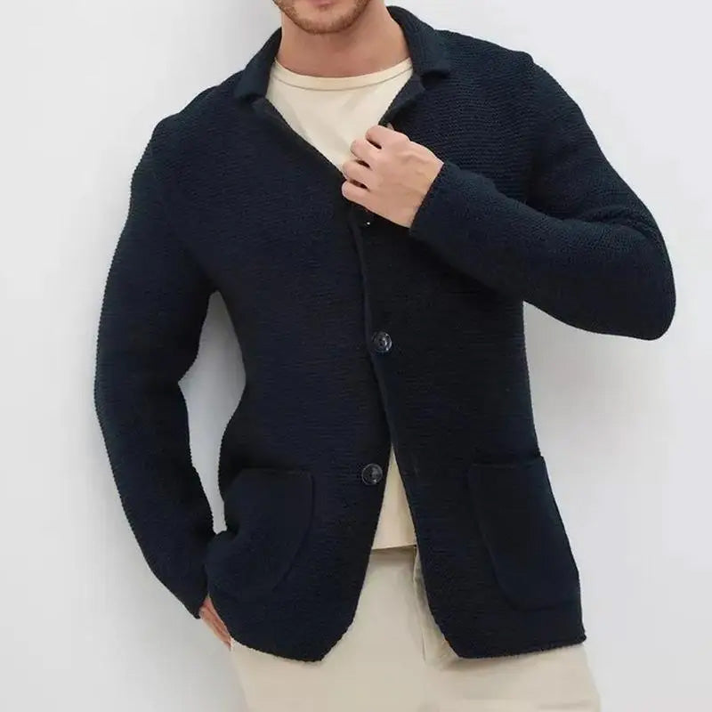 Jonas – Herren-Strickblazer mit Modernem Strukturmuster