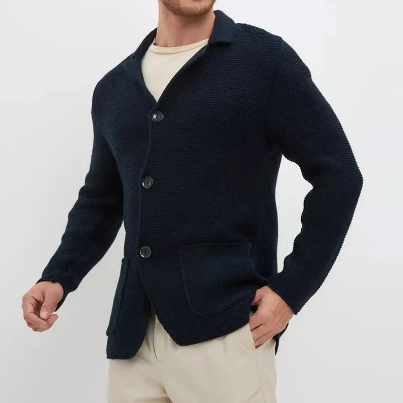 Jonas – Herren-Strickblazer mit Modernem Strukturmuster