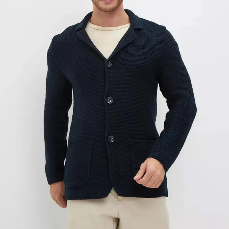 Jonas – Herren-Strickblazer mit Modernem Strukturmuster