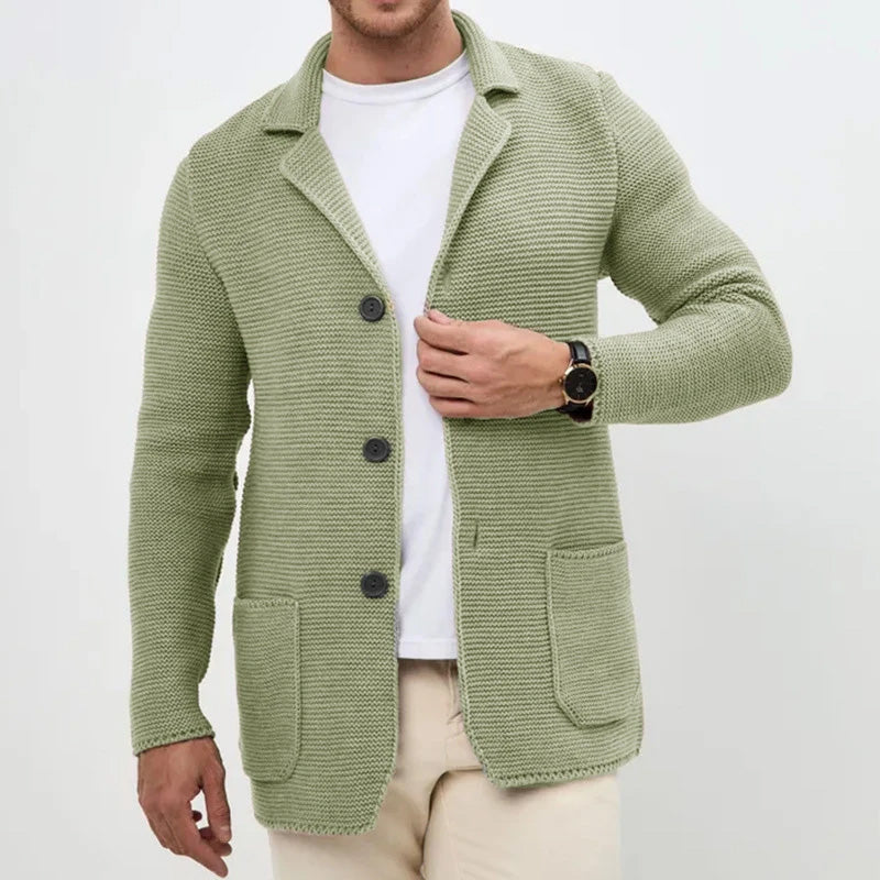 Jonas – Herren-Strickblazer mit Modernem Strukturmuster