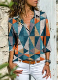 Lina – Stylische Damenbluse mit modernem Muster