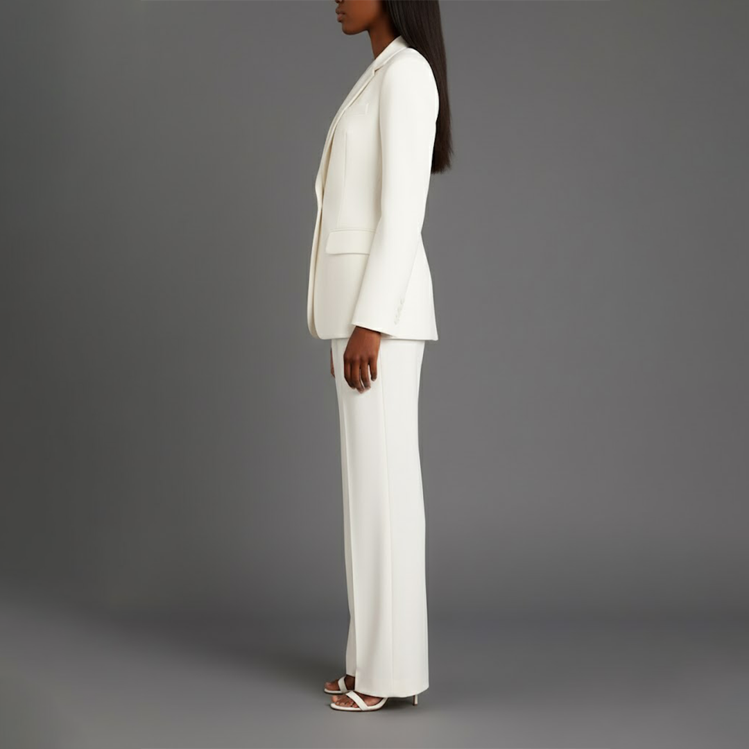 Victoria – Damen Eleganter Hosenanzug mit Blazer und gerader Hose