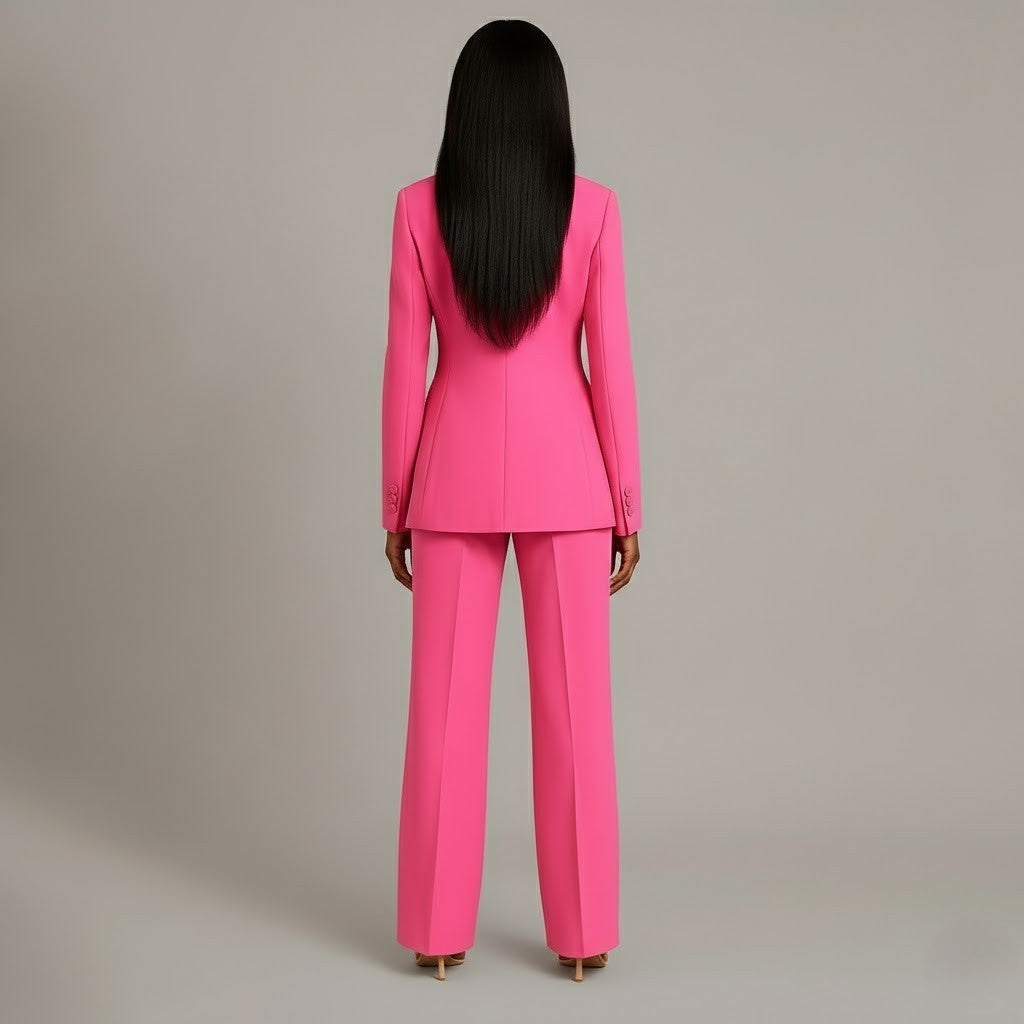 Victoria – Damen Eleganter Hosenanzug mit Blazer und gerader Hose