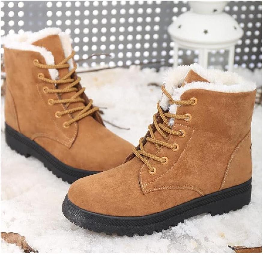 Elza | Rutschfeste Stiefel mit Fleecefutter und Schnürsenkeln-Becker Boutique