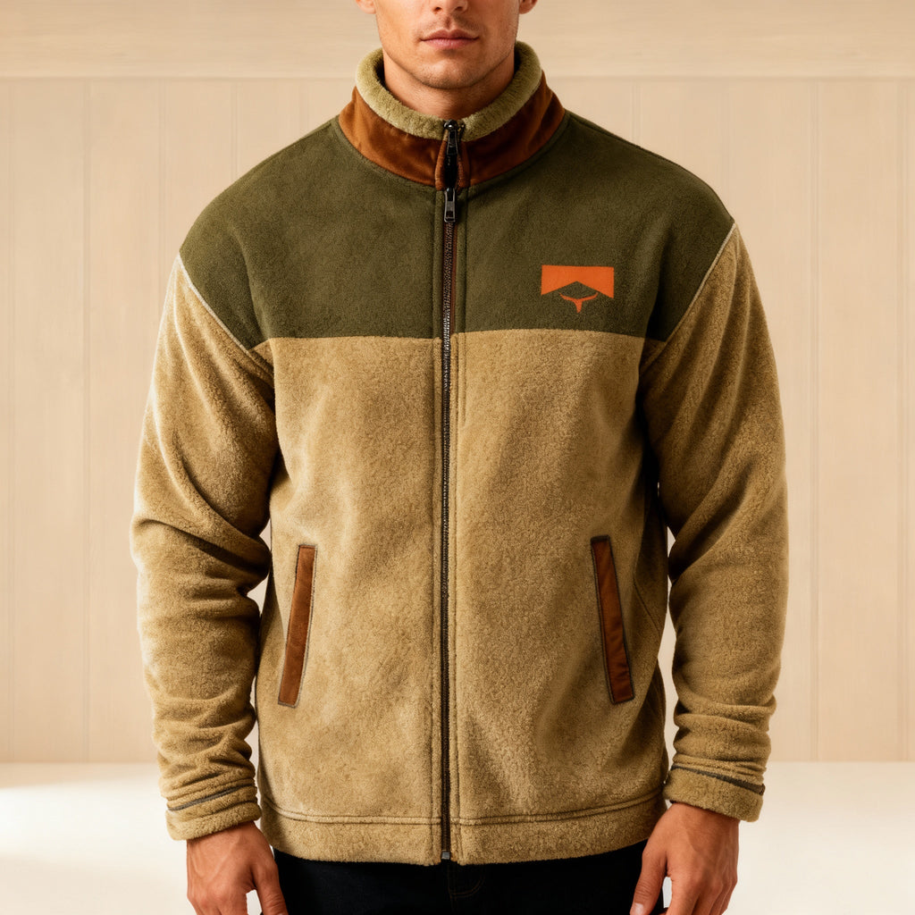 Dakota – Gefütterte Ethno-Fleecejacke Herren