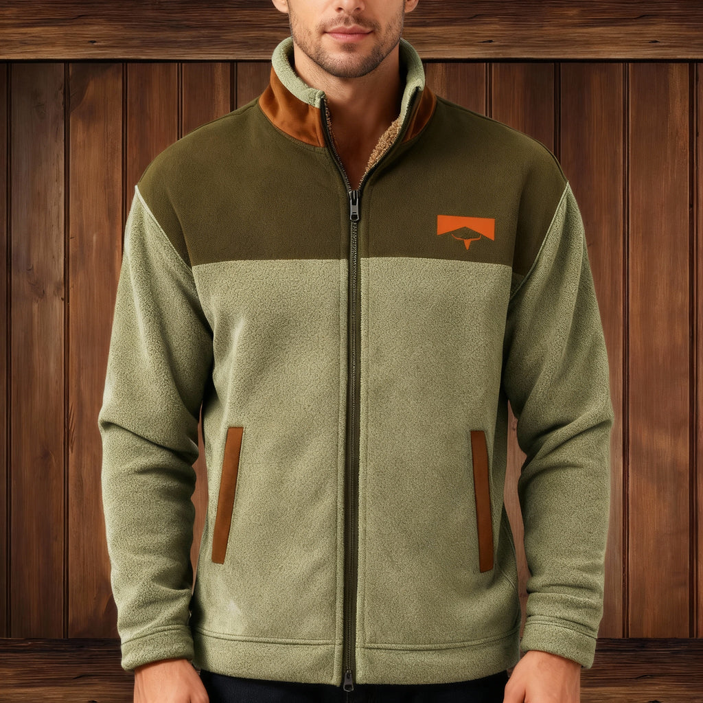 Dakota – Gefütterte Ethno-Fleecejacke Herren