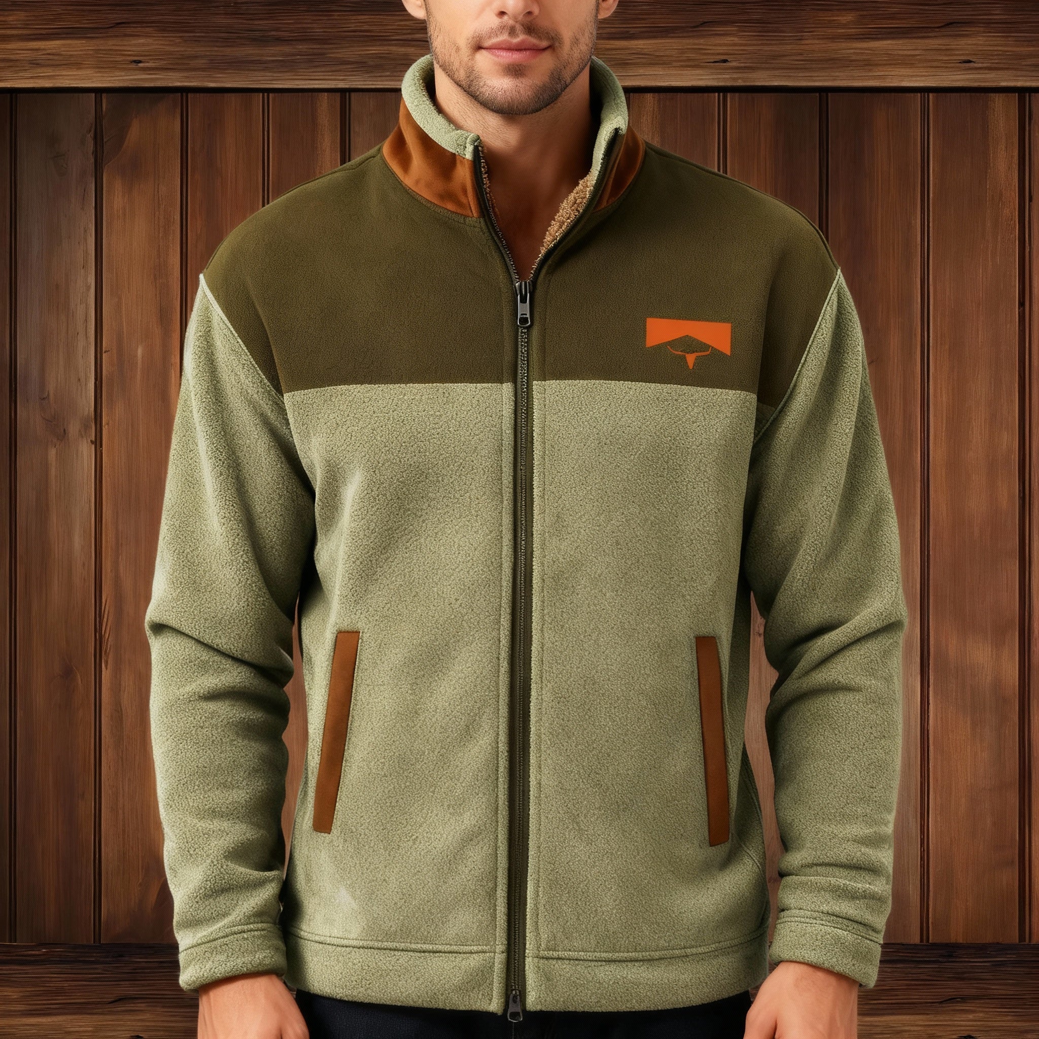 Dakota – Gefütterte Ethno-Fleecejacke Herren