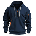 Modischer Herren Hoodie mit praktischen Taschen und Kapuze - J&B - 1 - Annoboutique