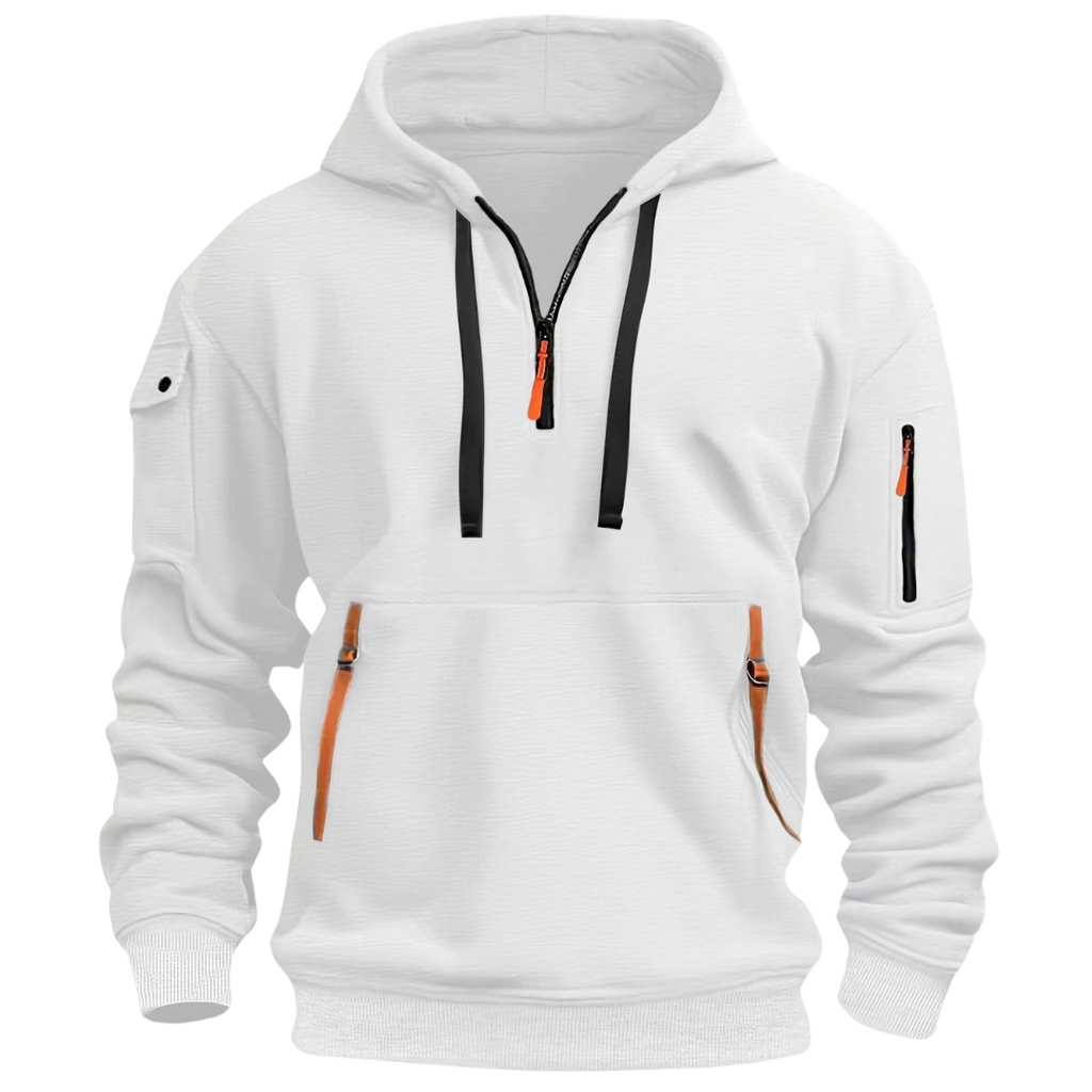 Modischer Herren Hoodie mit praktischen Taschen und Kapuze - J&B - 7 - Annoboutique