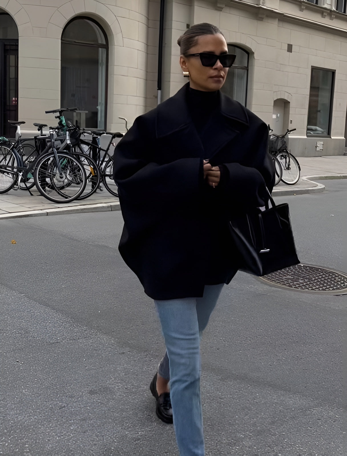 Elena – Oversize-Wolljacke für Damen
