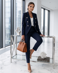 Alina – Damen Business Anzug mit Blazer und Stoffhose