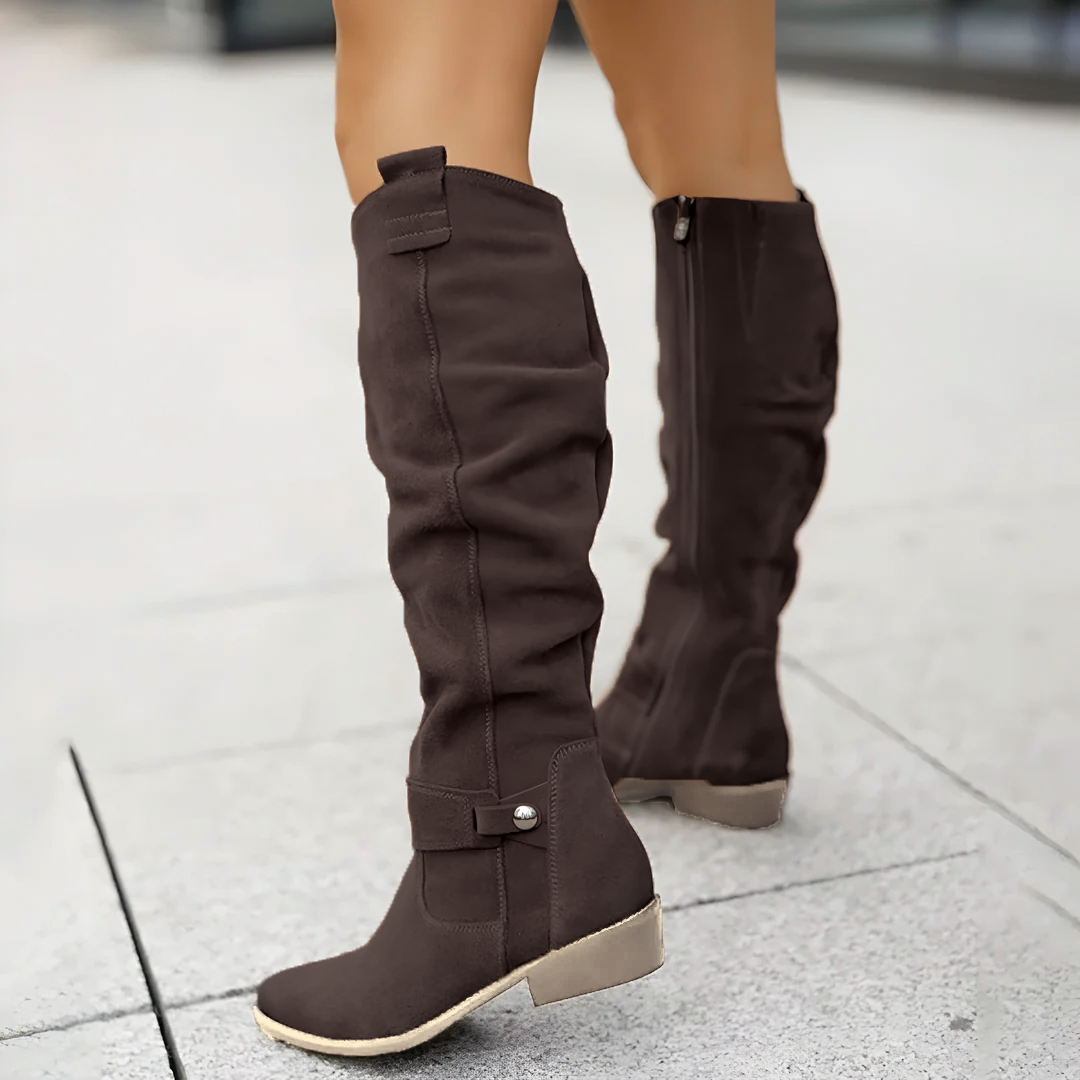 Maribel – Hohe Wildlederstiefel für Damen