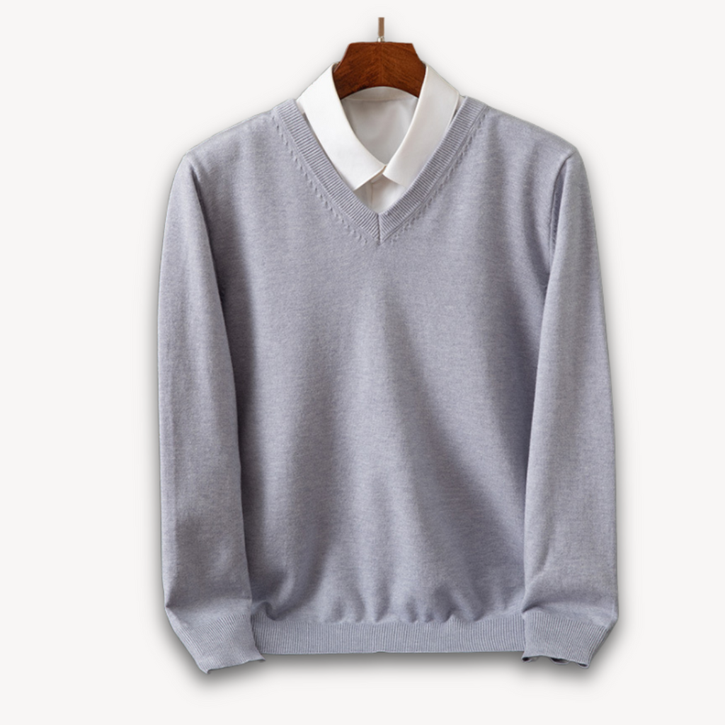 Jonas – Pullover mit Hemdkragen-Optik für Herren