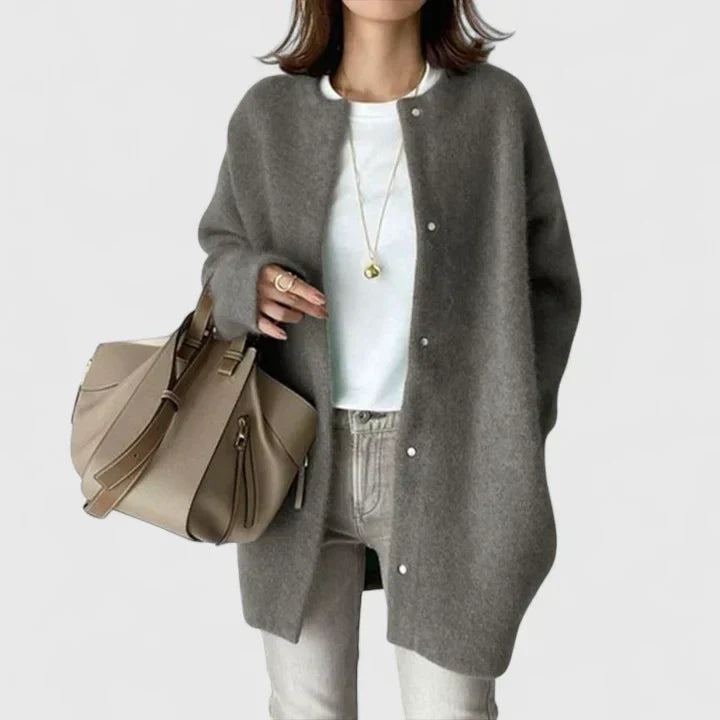 Damen Strickjacke - Bequeme Passform mit eleganten Knöpfen - J&B - 4 - Annoboutique
